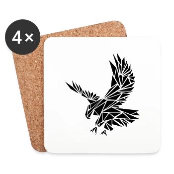 aigle - Dessous de verre (lot de 4) - blanc - Devant