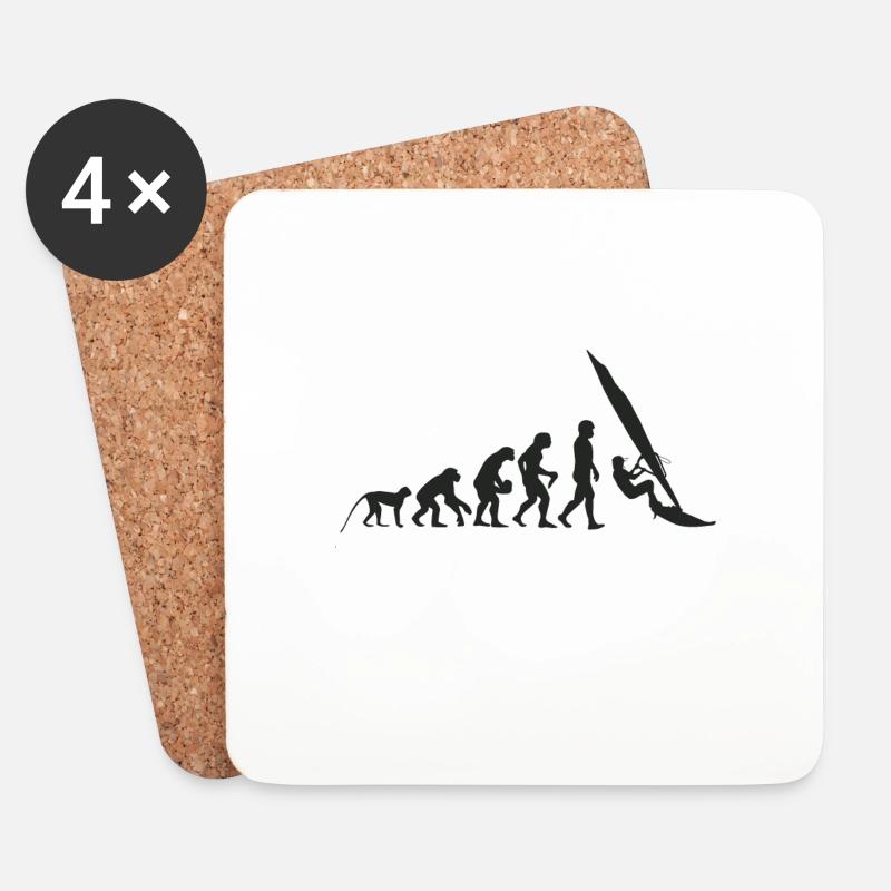 Evolution Windsurfing - Coasters (set of 4) - white
