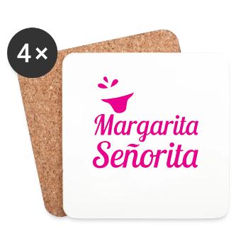 JGA - MY LAST AS MARGARITA A SENORITA - Coasters (set of 4) - white - Front