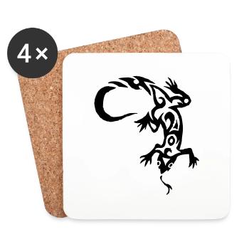 tribal tattoo - Coasters (set of 4) - white - Front