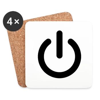 [SE] On / Off - Untersetzer (4er-Set) - Weiß - Vorne
