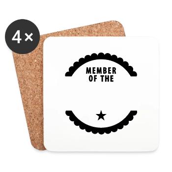 member of the ... (1c) - Coasters (set of 4) - white - Front
