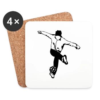 Freestyle Street Soccer - Dessous de verre (lot de 4) - blanc - Devant