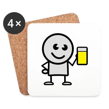 drink - Coasters (set of 4) - white - Front