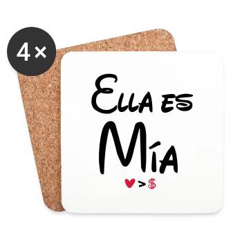 ella_es_mia - Coasters (set of 4) - white - Front