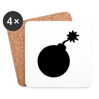 Bombe - Coasters (set of 4) - white - Front
