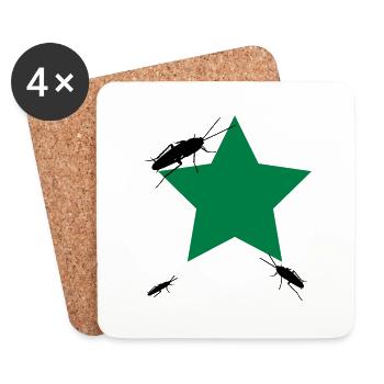 vote_for - Untersetzer (4er-Set) - Weiß - Vorne