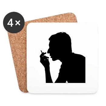 Gainsbourg - Dessous de verre (lot de 4) - blanc - Devant