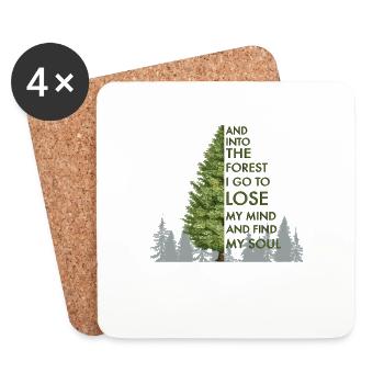 Forest - Coasters (set of 4) - white - Front
