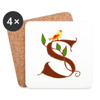 canary s - Coasters (set of 4) - white - Front