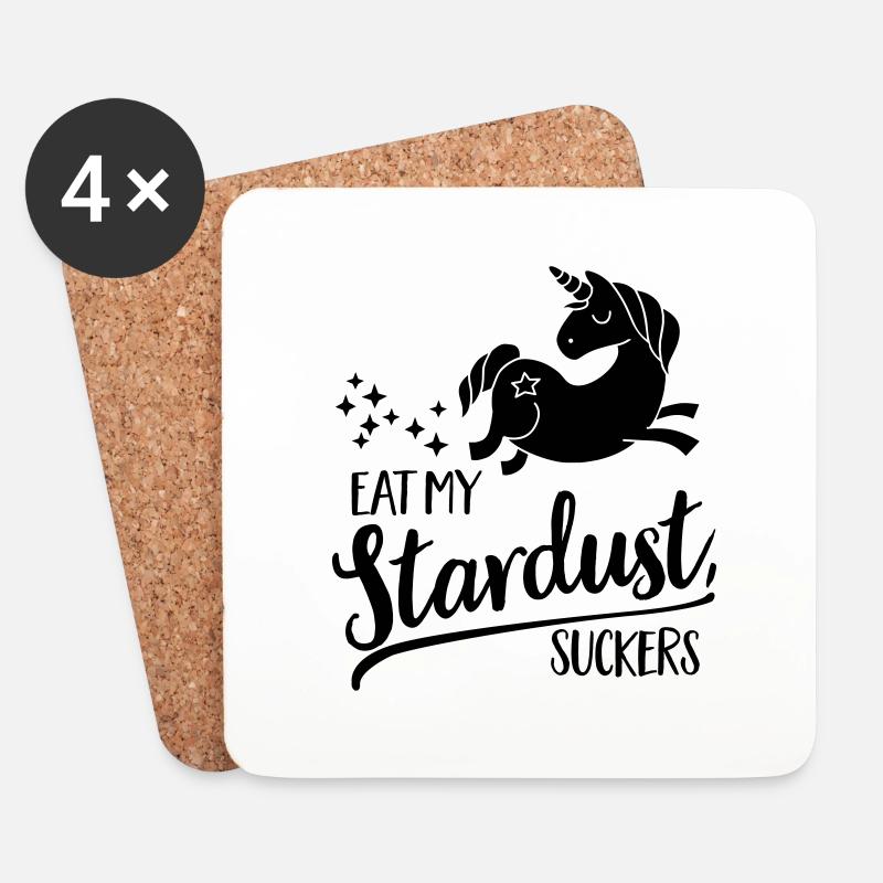 Eat my Stardust, Suckers - Untersetzer (4er-Set) - Weiß