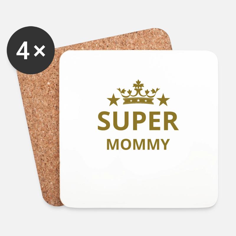 Great Mommy - Coasters (set of 4) - white