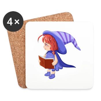 Magician girl - Coasters (set of 4) - white - Front