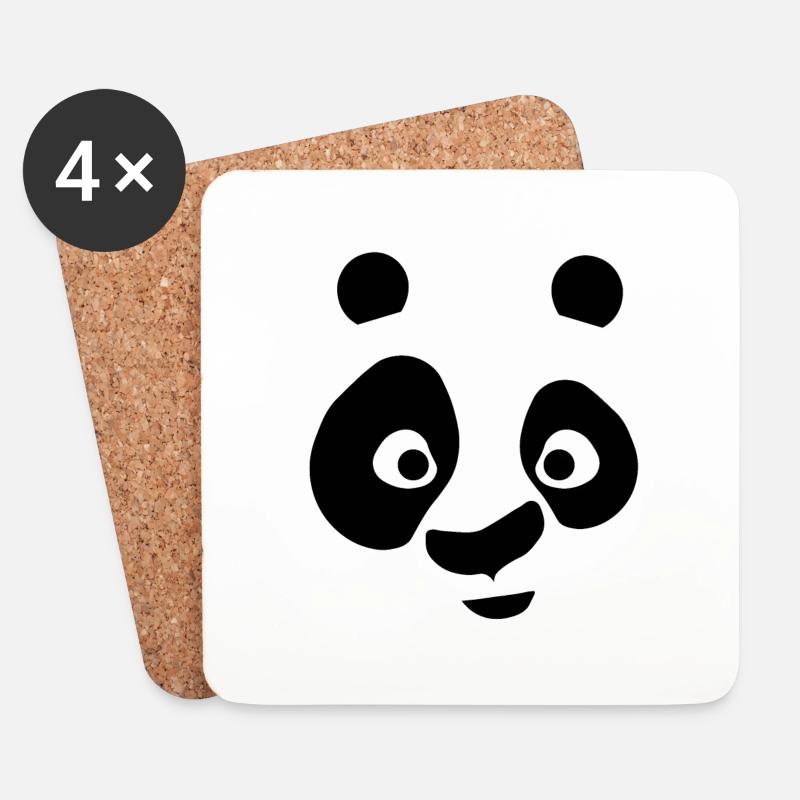 PANDA - Untersetzer (4er-Set) - Weiß