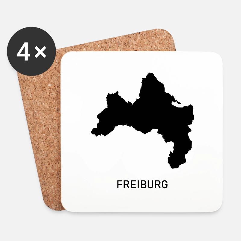 Freiburg - Untersetzer (4er-Set) - Weiß