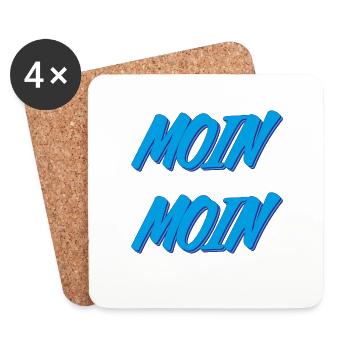 Moin Moin - Untersetzer (4er-Set) - Weiß - Vorne