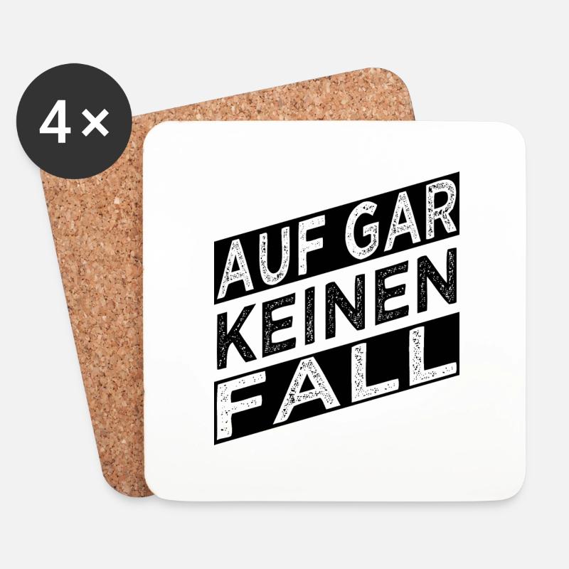 geburtstagsgeschenk humor lieben statement bday - Untersetzer (4er-Set) - Weiß