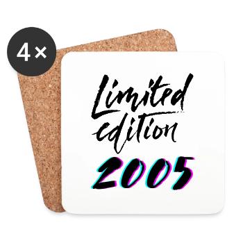 Limited Edition 2005 Geburtstag Geschenk - Untersetzer (4er-Set) - Weiß - Vorne