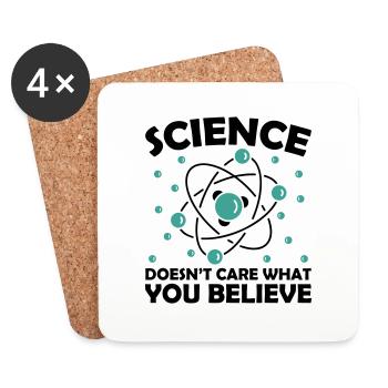 Science Doesn’t Care What You Believe - Dessous de verre (lot de 4) - blanc - Devant
