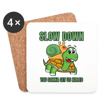 schildkröte meeresschildkröte testudinata tier - Untersetzer (4er-Set) - Weiß - Vorne