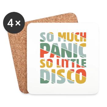 So much Panic so little Disco - Untersetzer (4er-Set) - Weiß - Vorne
