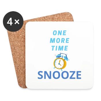 SNOOZE - Untersetzer (4er-Set) - Weiß - Vorne