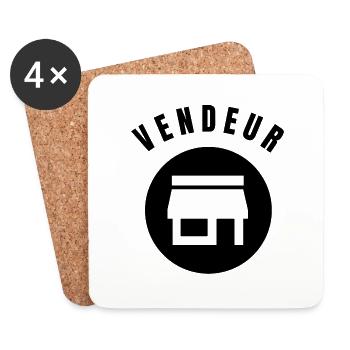 Seller Collection - Profession - Coasters (set of 4) - white - Front