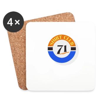 Shirt Club 71 - Untersetzer (4er-Set) - Weiß - Vorne