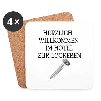 SCHRAUBE - Untersetzer (4er-Set) - Weiß - Vorne