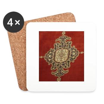 Teppichdesign - Untersetzer (4er-Set) - Weiß - Vorne