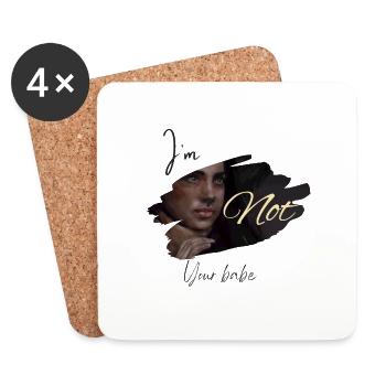 Not your babe - Untersetzer (4er-Set) - Weiß - Vorne
