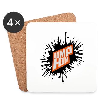 dump him Zitat Logo - Untersetzer (4er-Set) - Weiß - Vorne