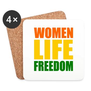 Women life freedom iran - Untersetzer (4er-Set) - Weiß - Vorne