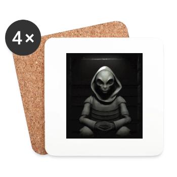 Alien assassin - Coasters (set of 4) - white - Front