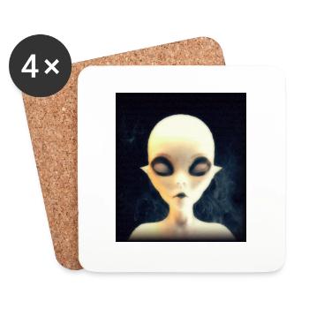 Alien - Coasters (set of 4) - white - Front