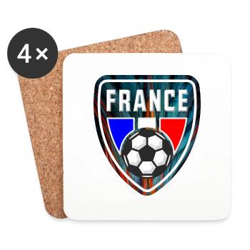 France - Untersetzer (4er-Set) - Weiß - Vorne