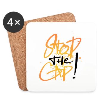 Stop The Cap ! Only One Place - Coasters (set of 4) - white - Front