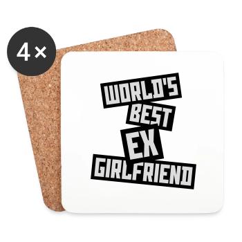 worlds best ex girlfriend - Untersetzer (4er-Set) - Weiß - Vorne