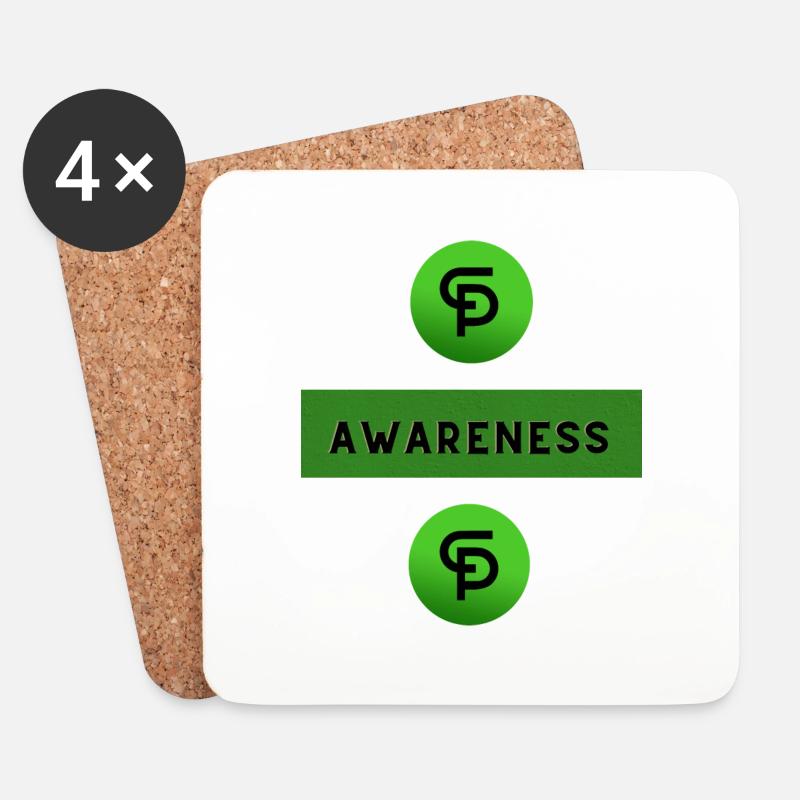 CP awareness - Coasters (set of 4) - white