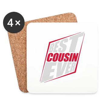 best cousin ever Zitat - Untersetzer (4er-Set) - Weiß - Vorne