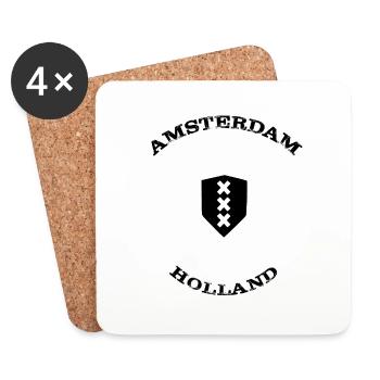 Amsterdam - Coasters (set of 4) - white - Front