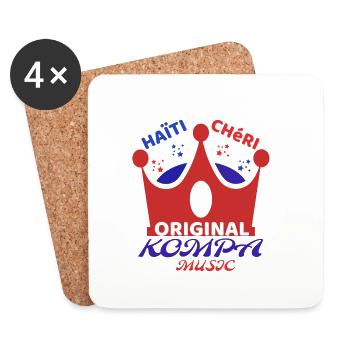 Haïti chéri original kompa music - Dessous de verre (lot de 4) - blanc - Devant