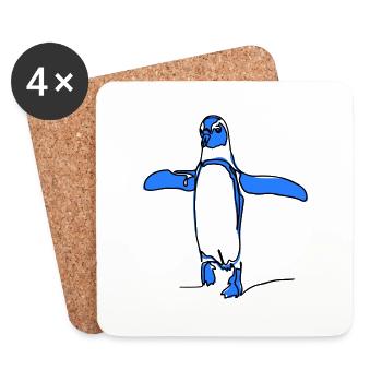 Penguline - Untersetzer (4er-Set) - Weiß - Vorne