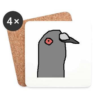 Pigeon - Coasters (set of 4) - white - Front