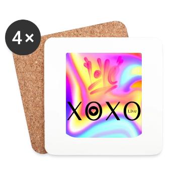 N.D XOXO Amour - Dessous de verre (lot de 4) - blanc - Devant