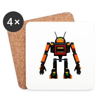 Big Fat Android - Coasters (set of 4) - white - Front
