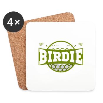 Talk Birdie To Me Golf Golfing - Untersetzer (4er-Set) - Weiß - Vorne
