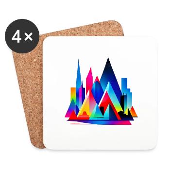 La ville des rêves - Dessous de verre (lot de 4) - blanc - Devant