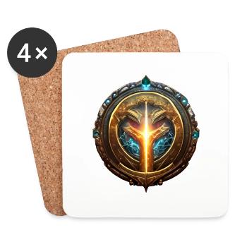 Fantasy Emblem - Coasters (set of 4) - white - Front