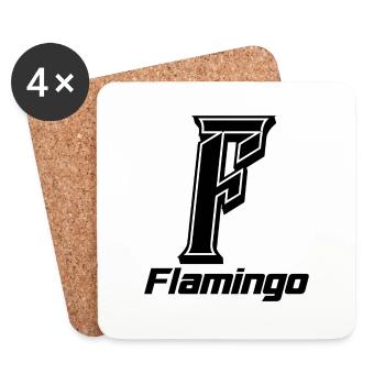 FLAMINGO - Untersetzer (4er-Set) - Weiß - Vorne